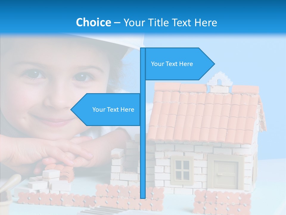 Human Exterior Building PowerPoint Template