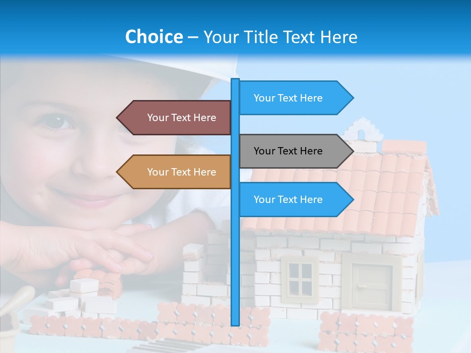 Human Exterior Building PowerPoint Template