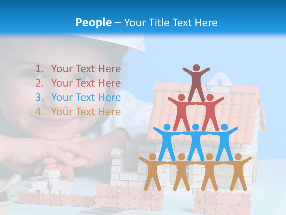 Human Exterior Building PowerPoint Template