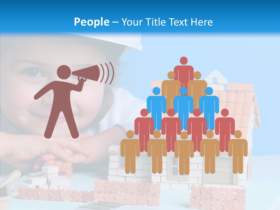 Human Exterior Building PowerPoint Template