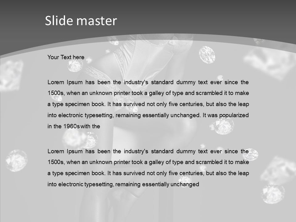 People Person Hair PowerPoint Template