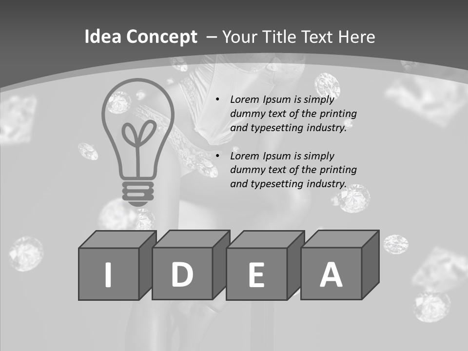 People Person Hair PowerPoint Template