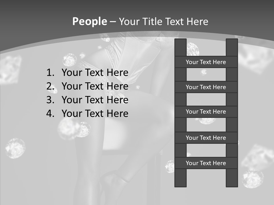 People Person Hair PowerPoint Template