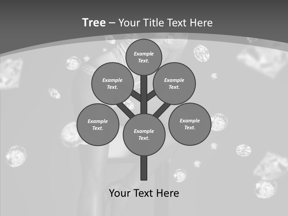 People Person Hair PowerPoint Template