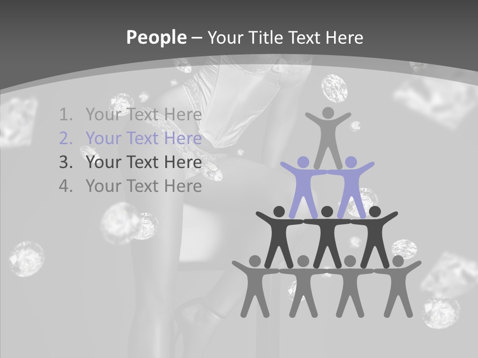 People Person Hair PowerPoint Template