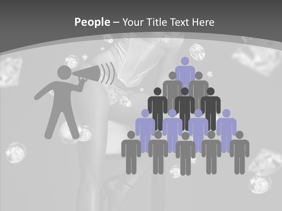 People Person Hair PowerPoint Template