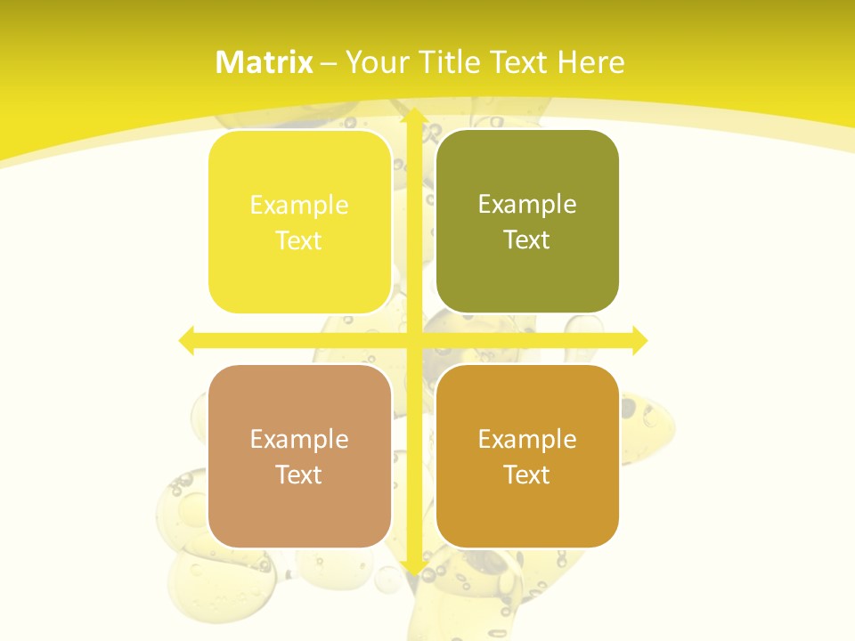 Yellow Liquid Macro PowerPoint Template