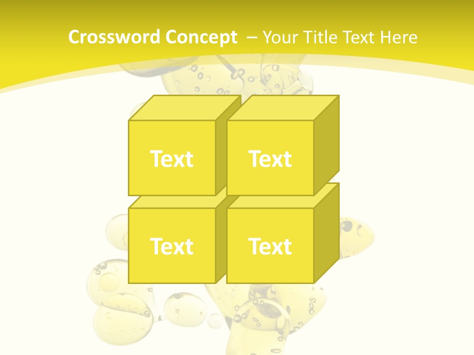 Yellow Liquid Macro PowerPoint Template