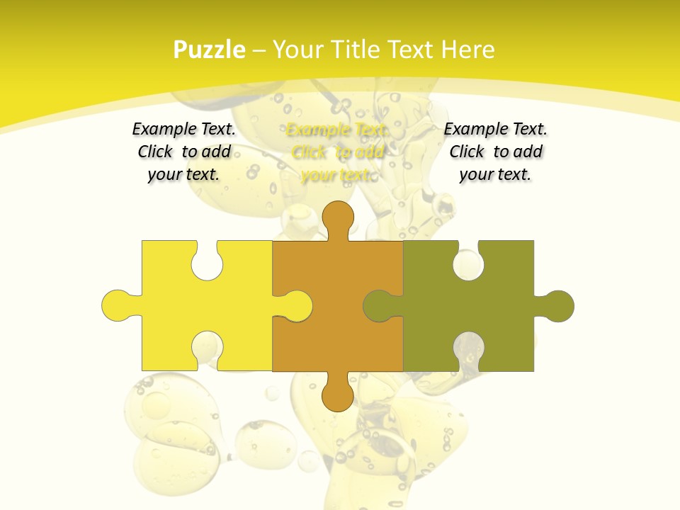 Yellow Liquid Macro PowerPoint Template