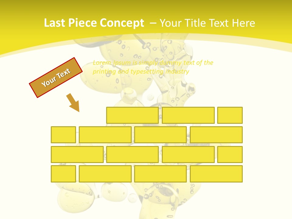 Yellow Liquid Macro PowerPoint Template