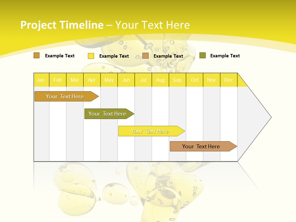 Yellow Liquid Macro PowerPoint Template