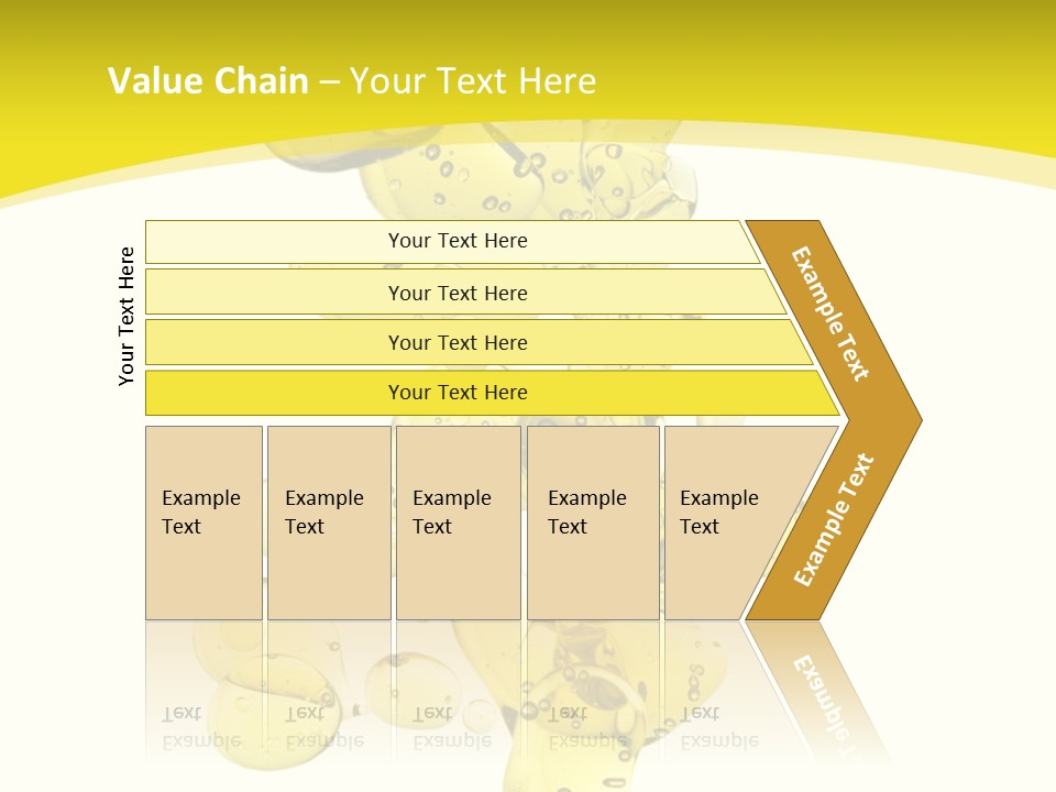 Yellow Liquid Macro PowerPoint Template