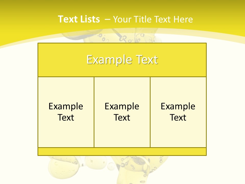 Yellow Liquid Macro PowerPoint Template