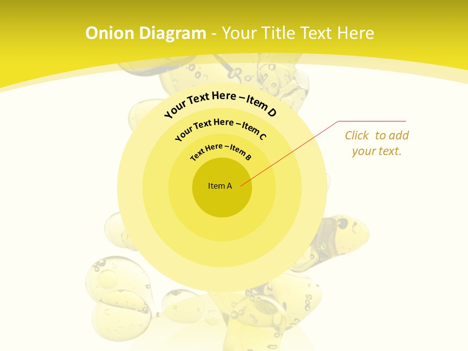 Yellow Liquid Macro PowerPoint Template