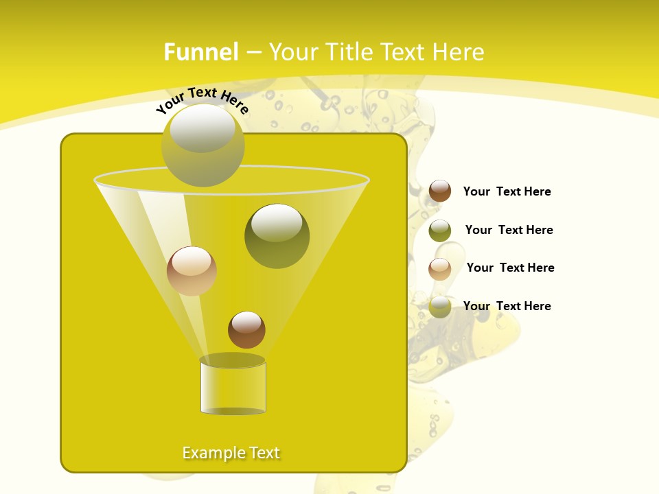 Yellow Liquid Macro PowerPoint Template