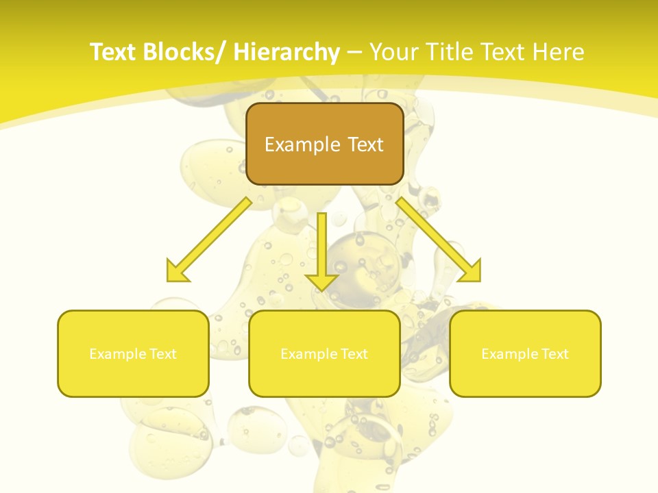 Yellow Liquid Macro PowerPoint Template
