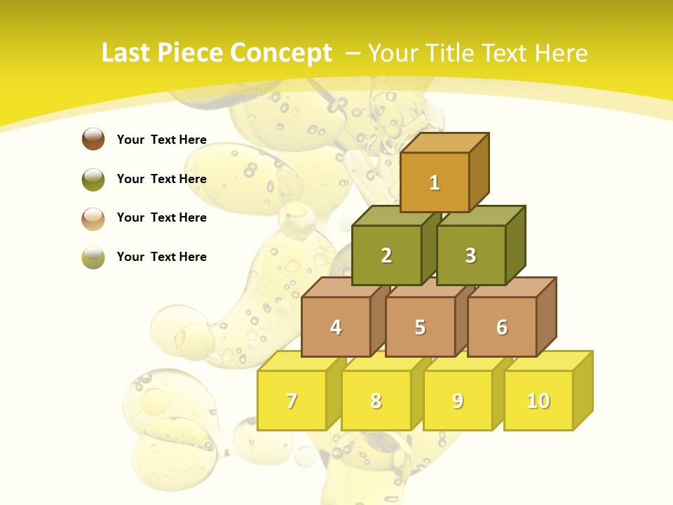 Yellow Liquid Macro PowerPoint Template