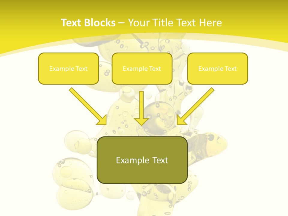 Yellow Liquid Macro PowerPoint Template
