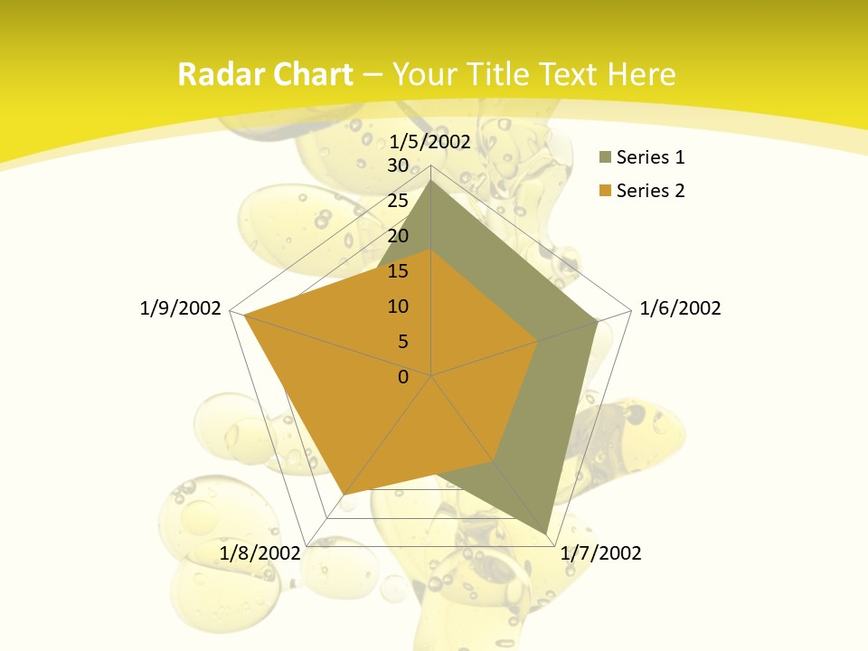 Yellow Liquid Macro PowerPoint Template