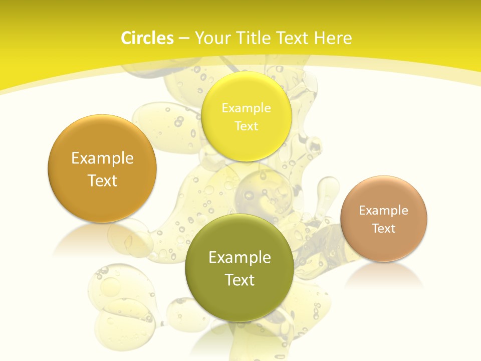Yellow Liquid Macro PowerPoint Template