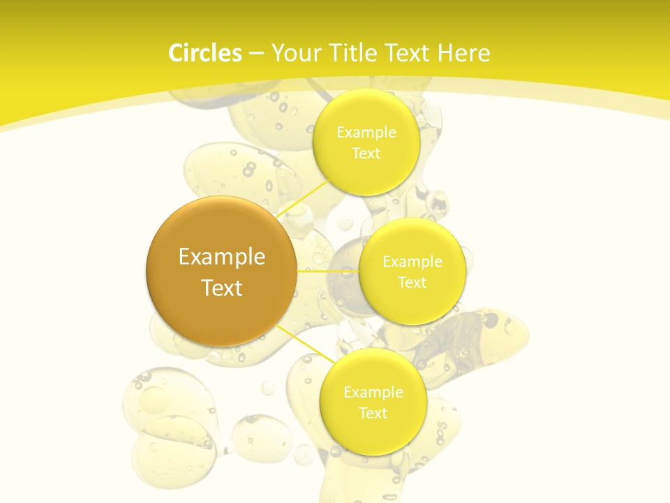 Yellow Liquid Macro PowerPoint Template