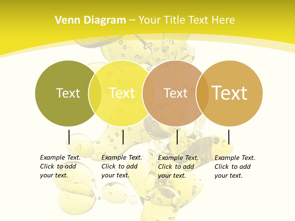 Yellow Liquid Macro PowerPoint Template