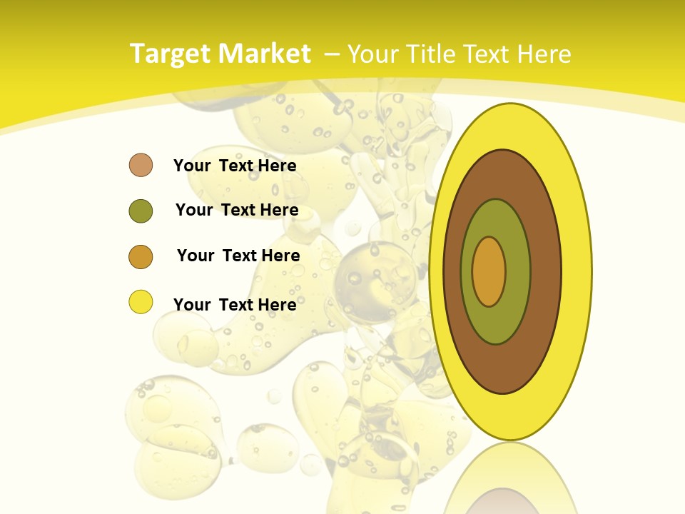 Yellow Liquid Macro PowerPoint Template
