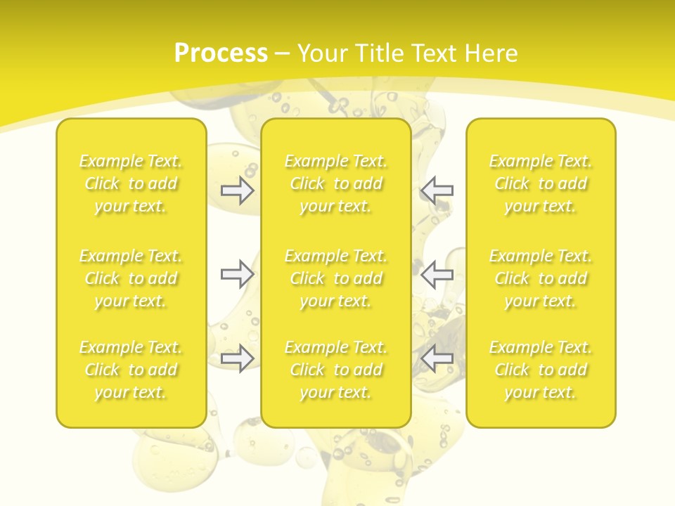 Yellow Liquid Macro PowerPoint Template