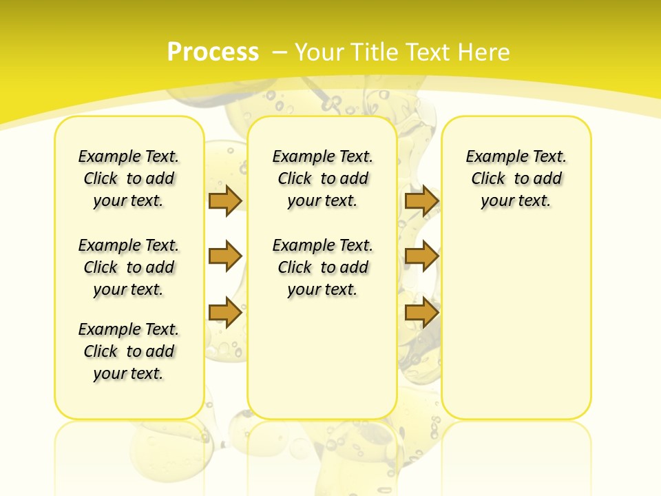 Yellow Liquid Macro PowerPoint Template
