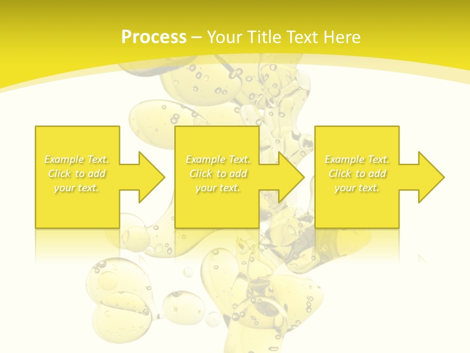 Yellow Liquid Macro PowerPoint Template