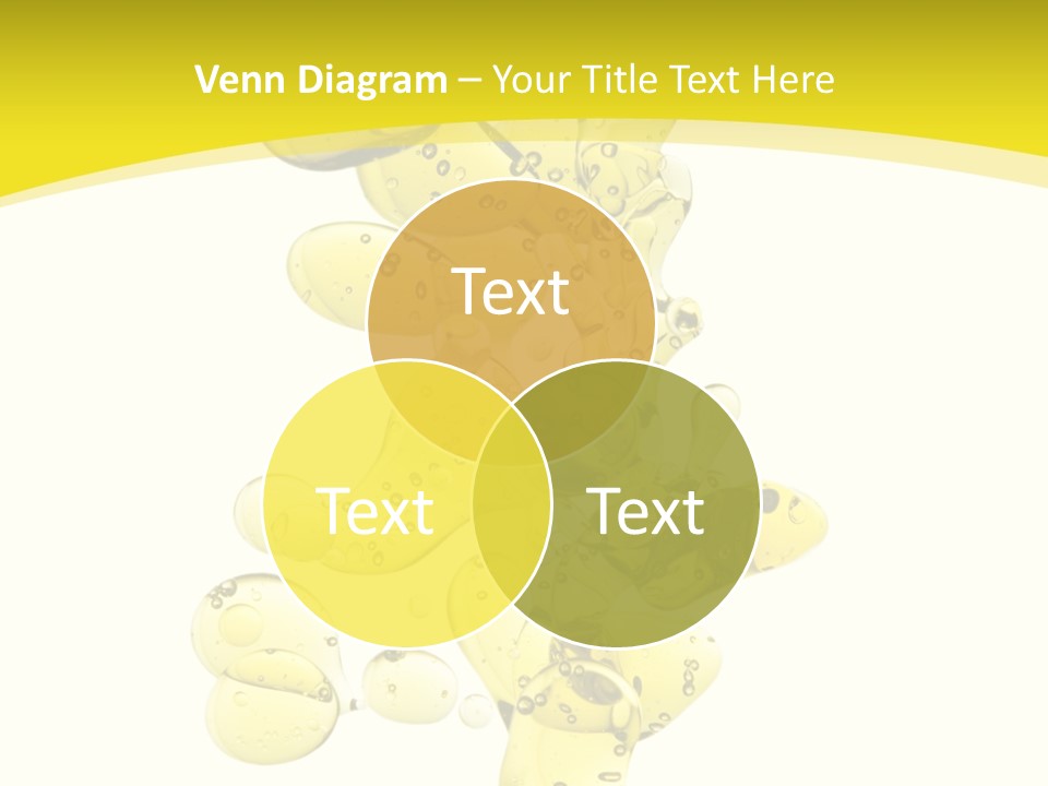 Yellow Liquid Macro PowerPoint Template
