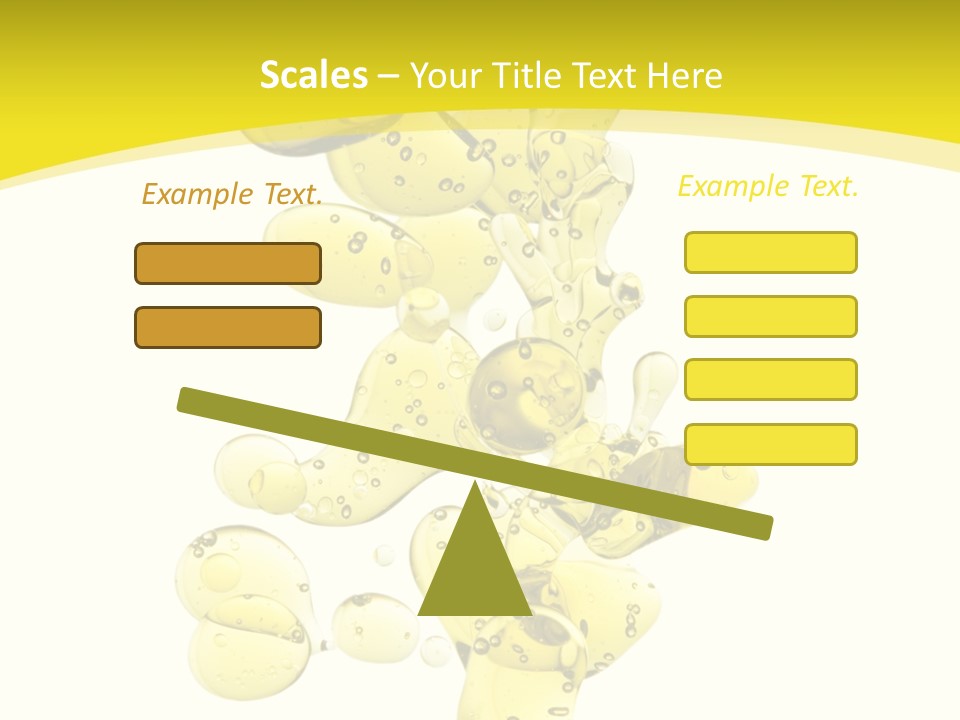 Yellow Liquid Macro PowerPoint Template