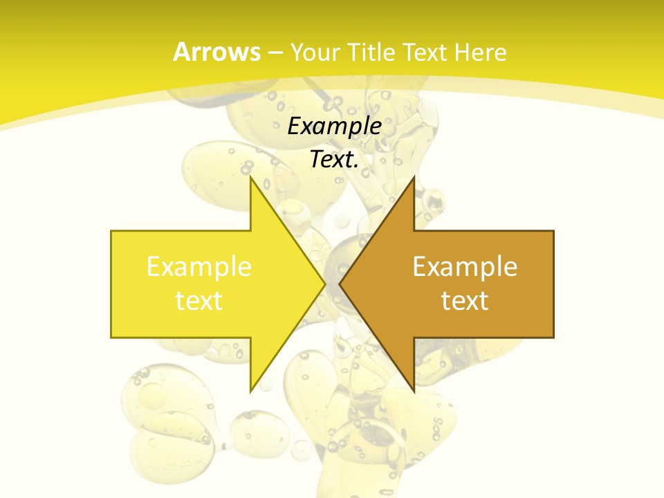 Yellow Liquid Macro PowerPoint Template