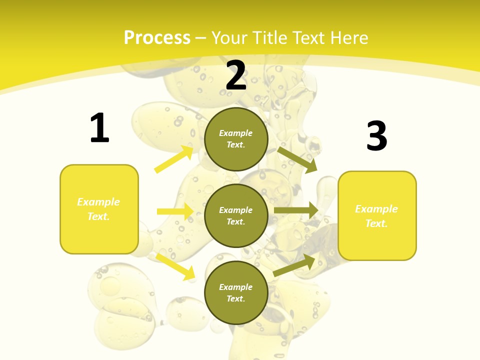 Yellow Liquid Macro PowerPoint Template