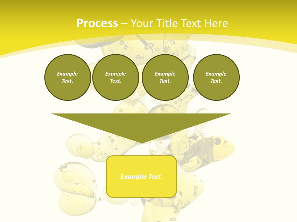 Yellow Liquid Macro PowerPoint Template
