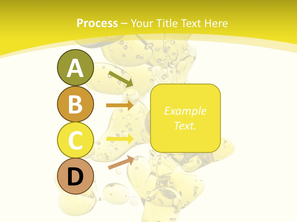 Yellow Liquid Macro PowerPoint Template