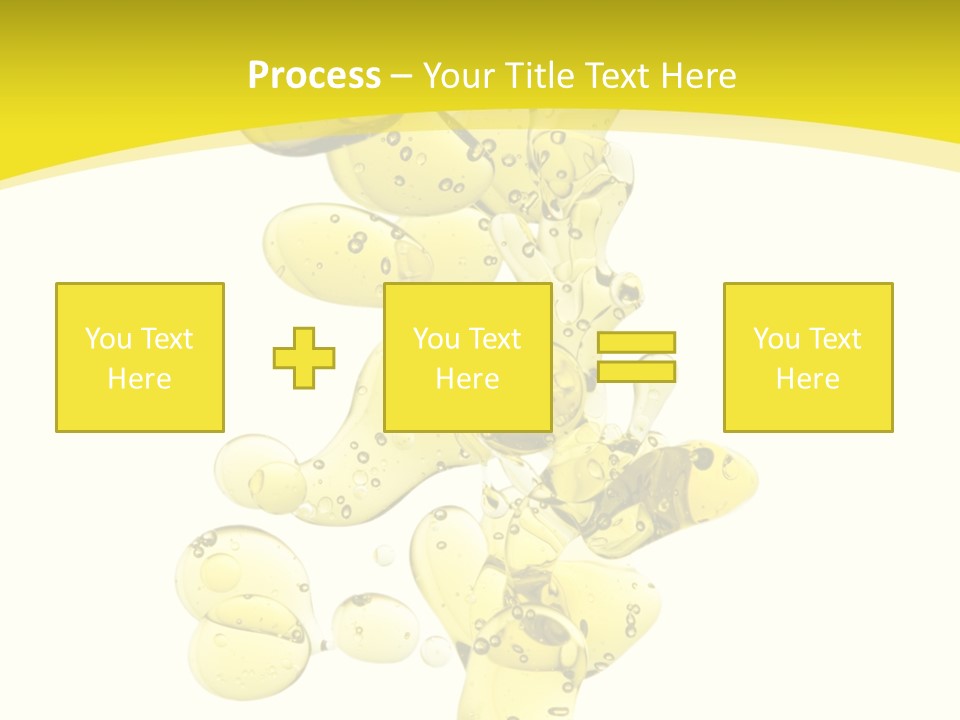 Yellow Liquid Macro PowerPoint Template