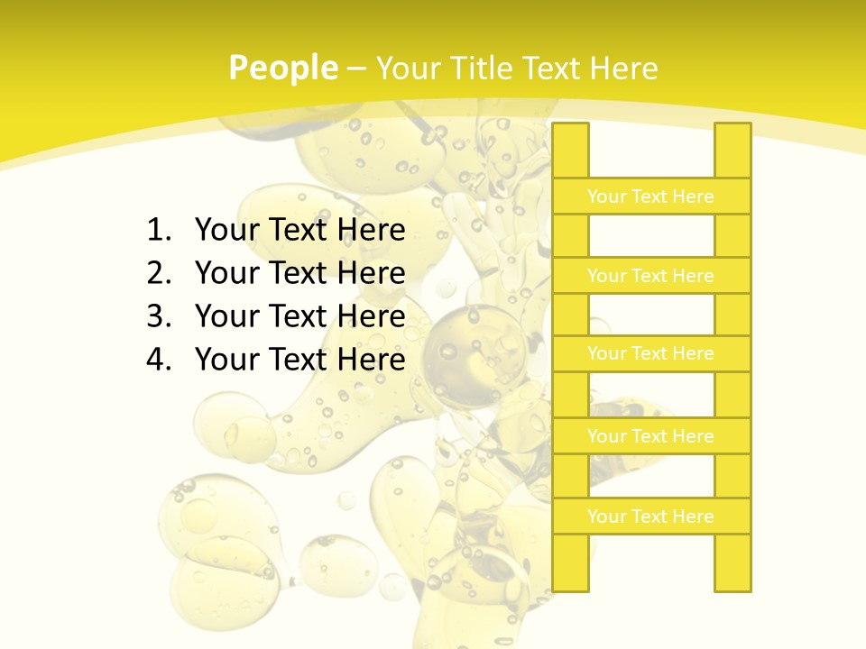 Yellow Liquid Macro PowerPoint Template