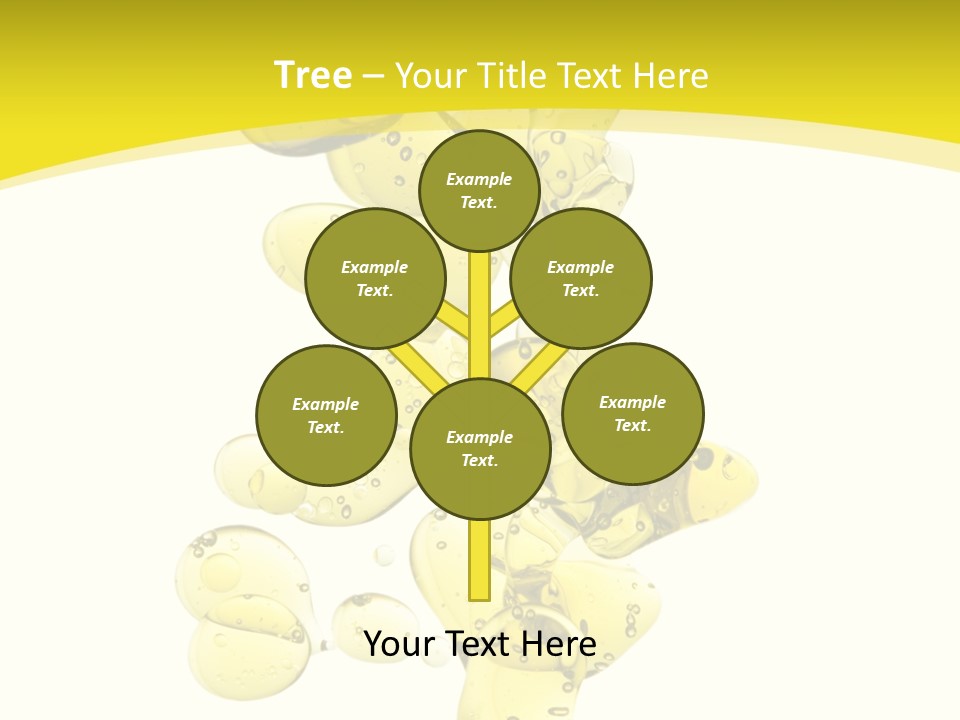 Yellow Liquid Macro PowerPoint Template