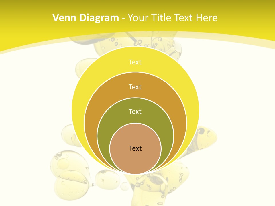 Yellow Liquid Macro PowerPoint Template