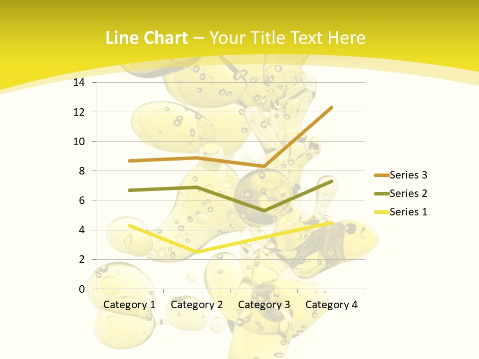 Yellow Liquid Macro PowerPoint Template
