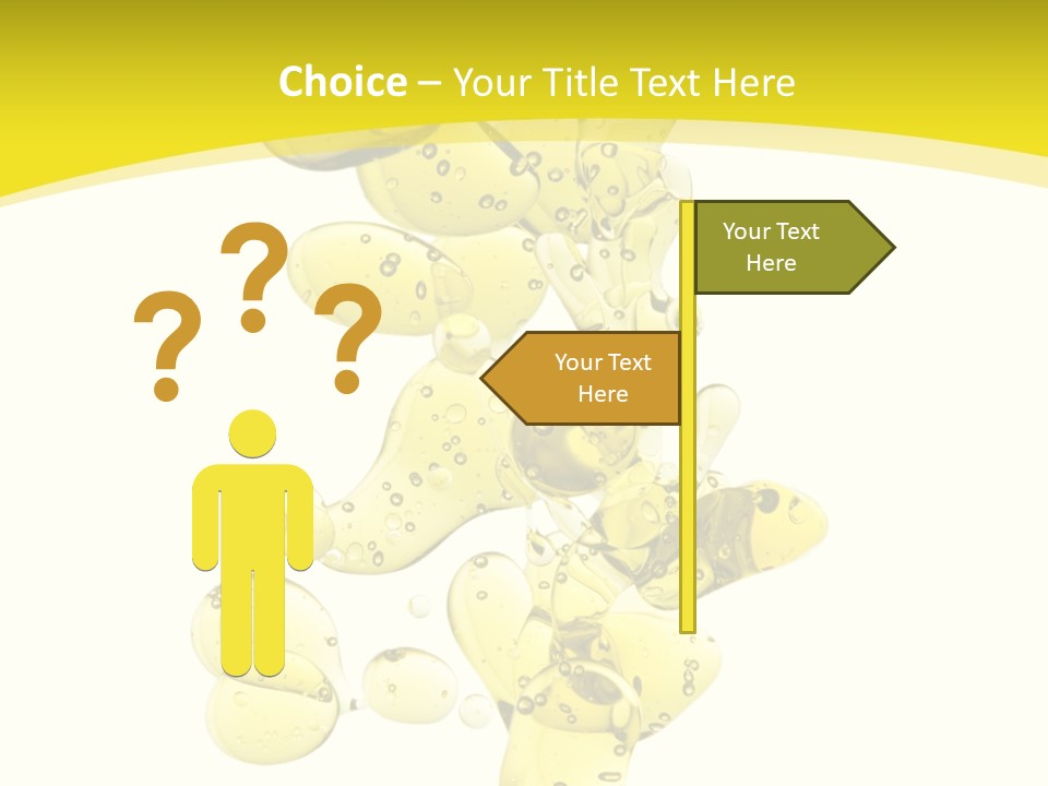 Yellow Liquid Macro PowerPoint Template