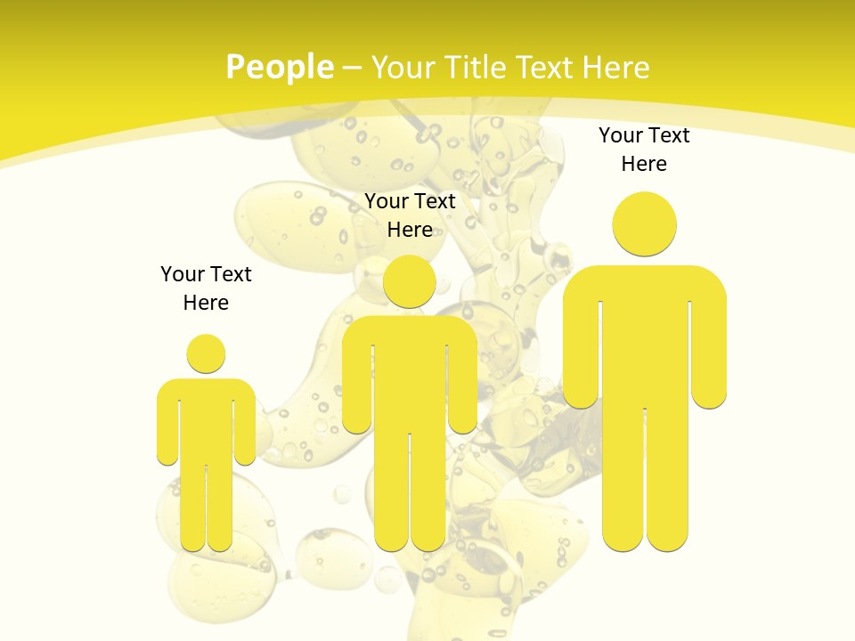 Yellow Liquid Macro PowerPoint Template