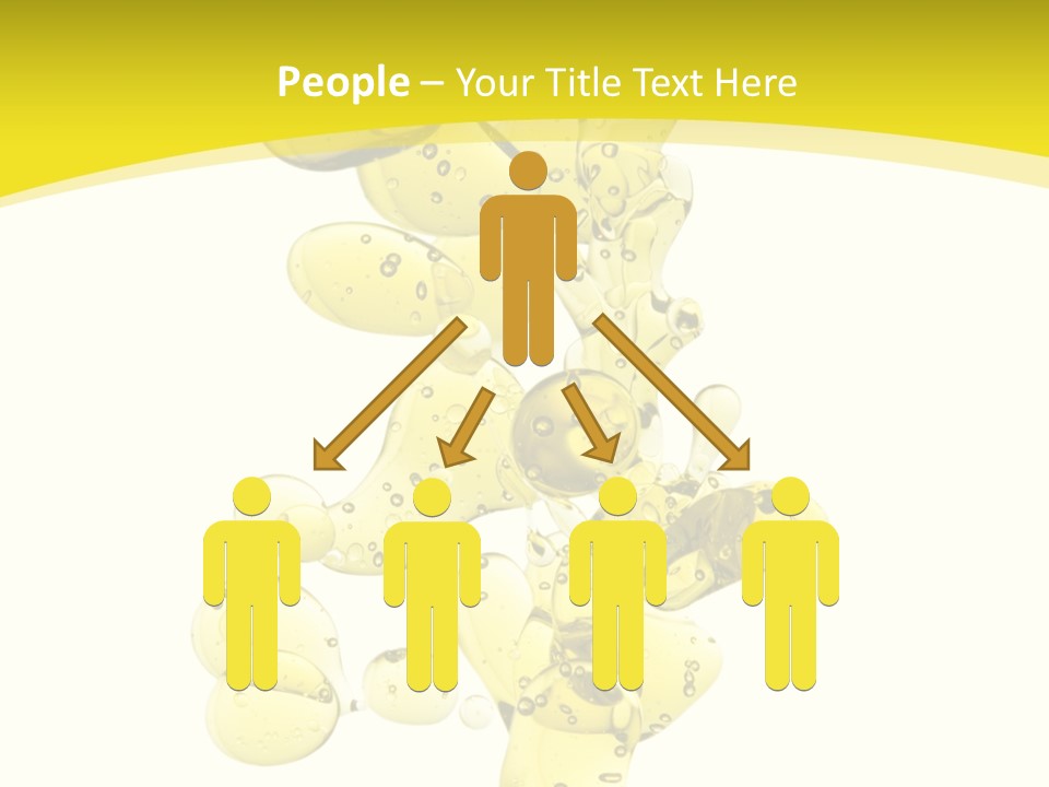 Yellow Liquid Macro PowerPoint Template