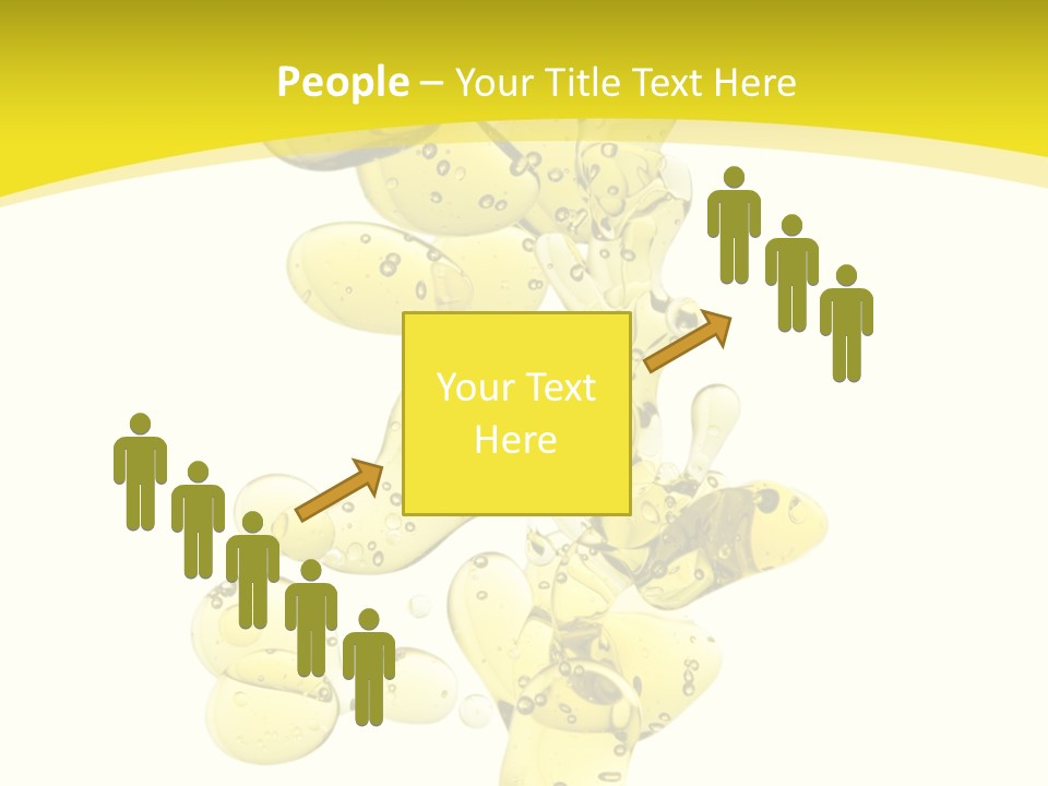 Yellow Liquid Macro PowerPoint Template
