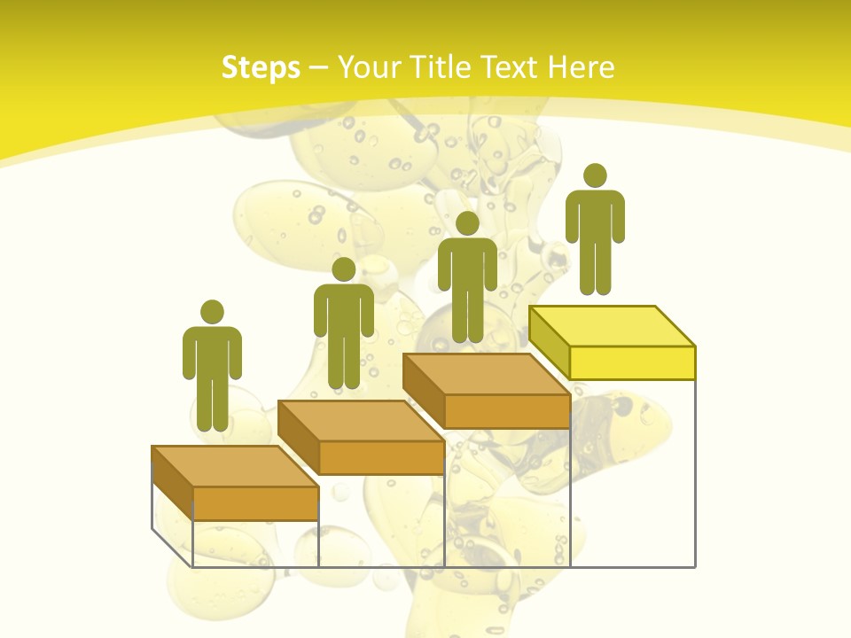 Yellow Liquid Macro PowerPoint Template