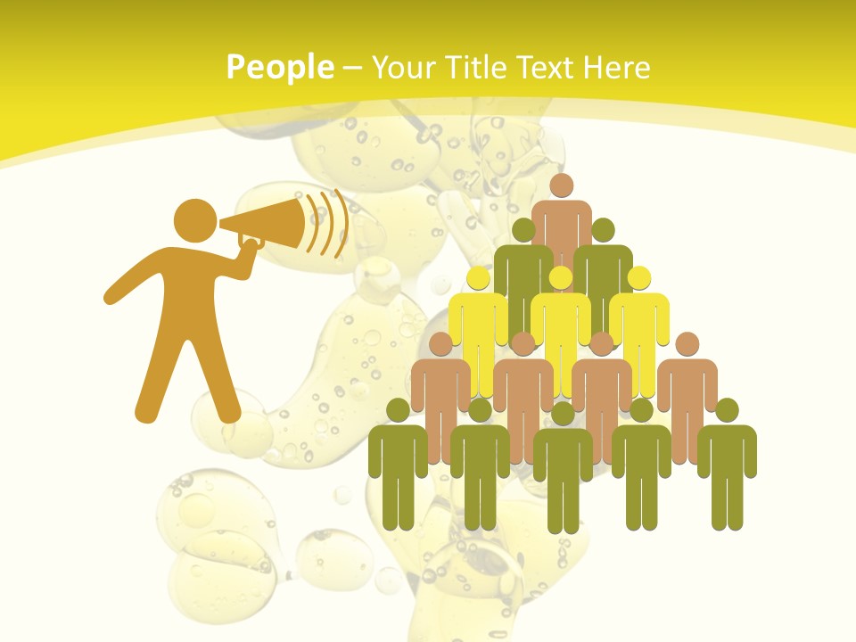 Yellow Liquid Macro PowerPoint Template