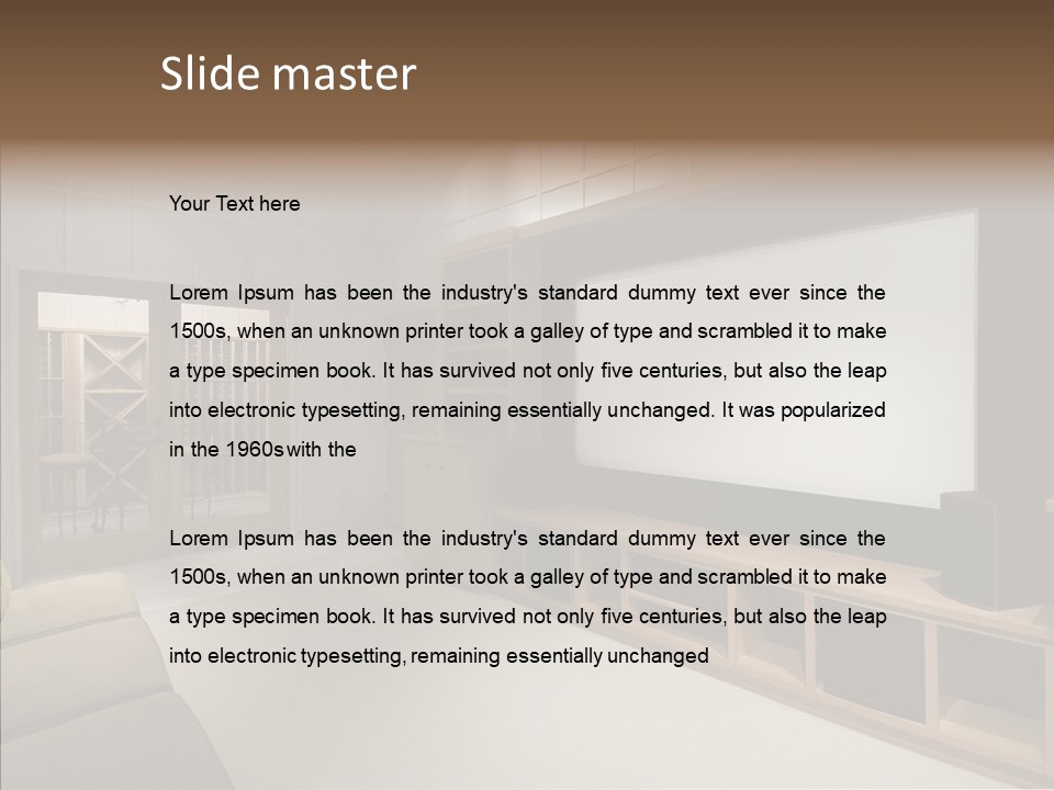 Audio Screen Big PowerPoint Template