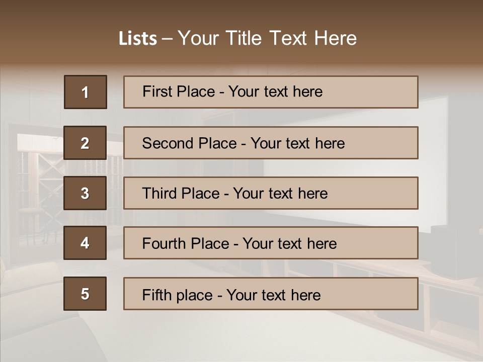 Audio Screen Big PowerPoint Template