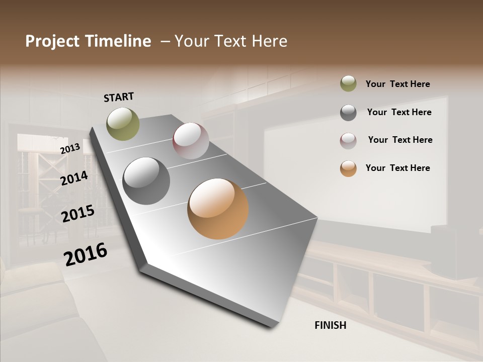 Audio Screen Big PowerPoint Template